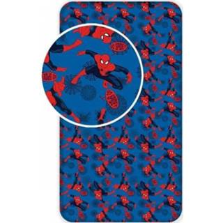 👉 Hoeslaken katoen antraciet Spiderman Eenpersoons - 90 x 200 cm 4250282959626