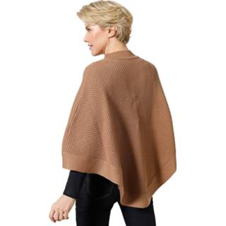 👉 Poncho van een mix van breipatronen MONA Camel