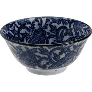 Blauw Tokyo Design Studio - Mixed Bowls Botan Blue 14.8x6.8cm 550ml 8719323514348