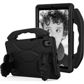 👉 Tablethoes zwart active kinderen Tablet hoes geschikt voor Samsung Galaxy Tab A8 (2022/2021) - Schokbestendige case met handvat Thumbs Kids Cover 8719793184744