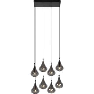 👉 Hang lamp zwart Lucide TEARS - Hanglamp LED Dimb. G4 8x1,5W 3000K 5411212702357