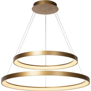 👉 Hang lamp messing goud Lucide VIDAL - Hanglamp Ø 78 cm LED Dimb. 1x92W 2700K Mat / 5411212460929