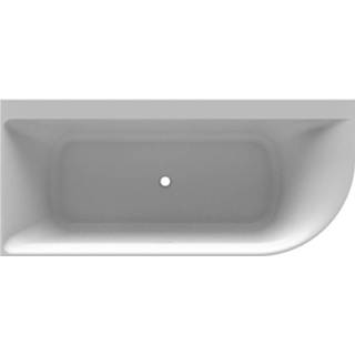 👉 Wit acryl Regn halfvrijstaand bad 180x80cm - hoek links 8720297696039