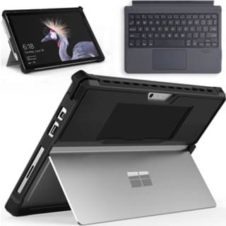 👉 Toetsenbord zwart active & Tablet Hoes met schouderband geschikt voor Microsoft Surface Go / 2 3 - Bluetooth Touchpad 8719793186403