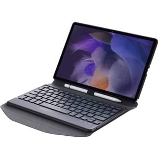 👉 Tablet toetsenbord zwart active Case2go - Hoes compatibel met Samsung Galaxy Tab A8 (2021) 10.5 Inch Bluetooth Case Stylus Pen Houder 8719793165514