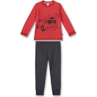 👉 Sanetta Pyjama brandweerwagen rood