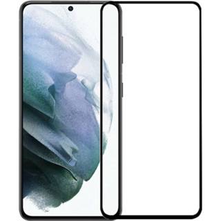 👉 Screenprotector zwart glas active Case2go - compatibel met Samsung Galaxy S22 Ultra Full Cover Gehard 8719793165736