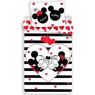 👉 Katoen antraciet Disney Minnie Mouse Stripe 140 x 200 cm 8592753016756