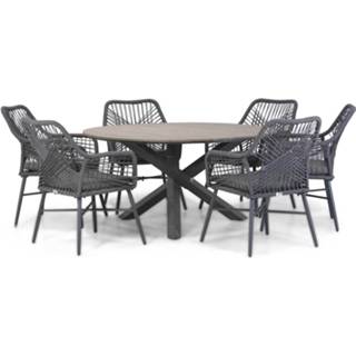👉 Tuinset grijs dining sets grijs-antraciet kesteren Domani Foris/Ancona 150 cm 7-delig 7434234127197