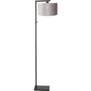 👉 Vloerlamp zwart zilveren Steinhauer Stang H 160 cm kap - 8712746151763