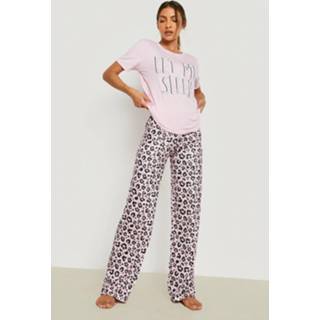👉 Let Me Sleep Pyjama Set Met Broek, Pink