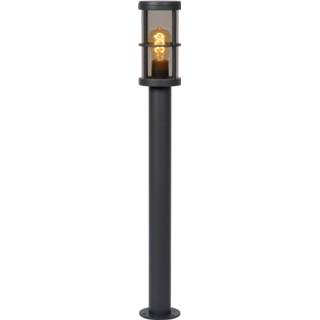 👉 Antraciet Lucide NAVI - Sokkellamp Buiten Ø 12 cm 1xE27 IP54 5411212271983