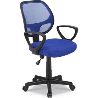 👉 Bureau stoel polyester blauw Bureaustoel Venice 6097130942991