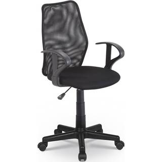 👉 Bureau stoel polyester zwart Bureaustoel Lucca 6097142588521