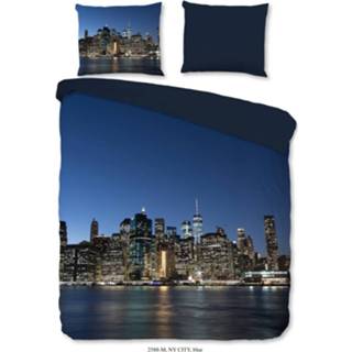 👉 Dekbedovertrek blauw antraciet Pure NY City Blue 8717285167176