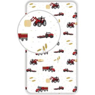 👉 Hoeslaken katoen antraciet Tractor Eenpersoons - 90 x 200 cm 8592753027752