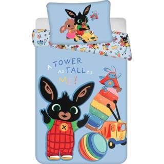 👉 Peuterdekbedovertrek katoen antraciet peuters Bing - Tower Tall 100 x 135 cm 8592753028773