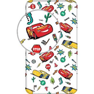 👉 Hoeslaken katoen antraciet Disney Cars - Eenpersoons 90 x 200 cm 4250282961506