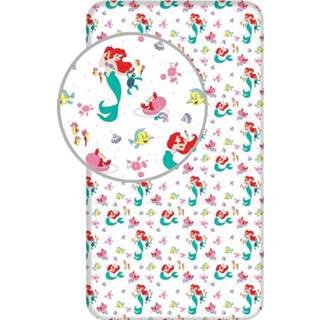 👉 Hoeslaken katoen antraciet Disney De kleine Zeemeermin Ariël - Eenpersoons 90 x 200 cm 8592753030363