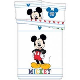 Disney dekbedovertrek Mickey Mouse Smile wit antraciet Dekbedovertrek wit antraciet Disney Mickey Mouse Smile 100 x 135 cm 4250282960714