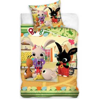 👉 Dekbedovertrek katoen antraciet Bing play 140 x 200 cm - 60 70 5904302527669