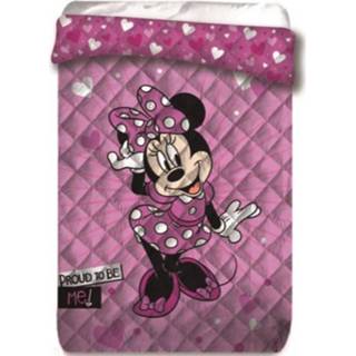 👉 Polyester antraciet Disney Minnie Mouse Beddensprei Proud 140 x 200 cm 5425039180182