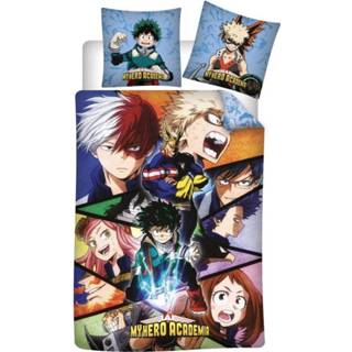 👉 Dekbedovertrek polyester antraciet My Hero Academia Quirk 140 x 200 cm 5407007988259 5407007987337