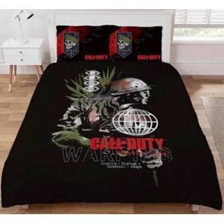 👉 Dekbedovertrek antraciet Call of Duty Warning Gaming 200 x cm 5060322099033