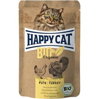 👉 Kalkoen 6x85g Kip/Kalkoen Happy Cat Bio Kattenvoer 4001967130553 4001967130560
