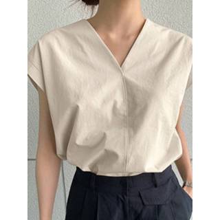 👉 Short sleeve polyester s vrouwen zwart Solid V Neck Casual Blouse
