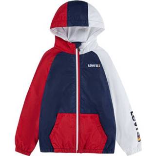 Windbre aker polyester kleurrijk kinderen Levi's® Kids Color block Windbreaker Jas Dress Blues 3665115679601