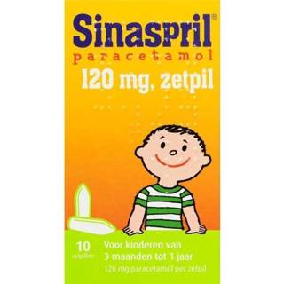Zetpil gezondheid Sinaspril Paracetamol 120mg Zetpillen 8713304954673