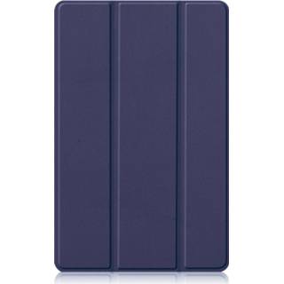 👉 Blauw kunstleder donkerblauw unisex IMoshion Trifold Bookcase voor de Realme Pad - 8719295586275