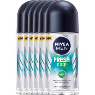 👉 Anti transpirant gezondheid Nivea Men Fresh Kick Anti-Transpirant Roll-On Voordeelverpakking