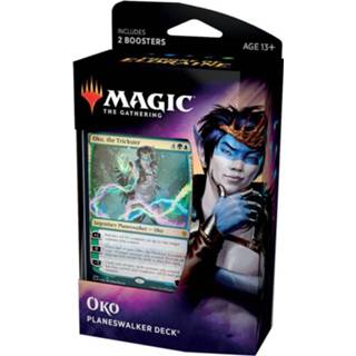 👉 Asmodee Magic The Gathering - Throne of Eldraine Planeswalker decks Oko 630509787029