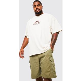 Plus Overdye Monte Carlo Palm Print T-Shirt, Sand