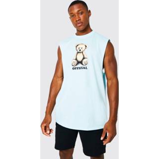 👉 Oversized Official Teddy Hemd, Light Blue