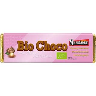 Chocoladereep eten Molenaartje Bio Melk Praline 8711812923167