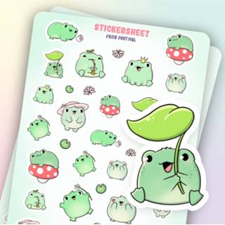 👉 Stickervel CutieSquad - Frog Festival 8720514791851