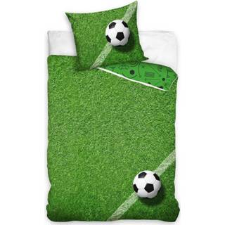 👉 Dekbedovertrek katoen antraciet Carbotex Soccer Junior 140 X 200 Cm 5902689493966