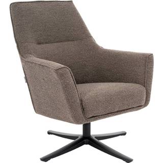 👉 Fauteuil bruin boucle antraciet LABEL51 Tod - 8720195422051