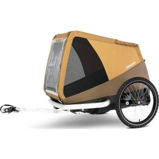 👉 Honden fietskar geel jongens CROOZER Hond Mikke Sundown Hondenfietskar yellow 4044494153800