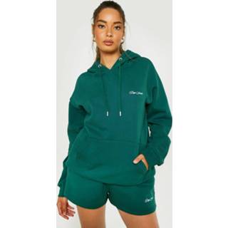 👉 Dsgn Studio Trainingspak Met Shorts, Print En Capuchon, Forest