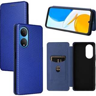 👉 Flipcase blauw koolstofvezel Honor X7 Flip Case - 5714122174888