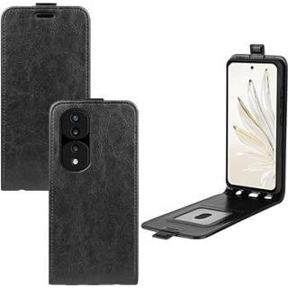 👉 Flipcase zwart Honor 70 Vertical Flip Case met Kaartsleuf - 5714122184757