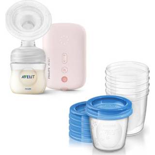 👉 Borst kolf jongens Philips Avent elektrische borstkolf SCF395/11 incl. bewaarsysteem voor moedermelk SCF619/05