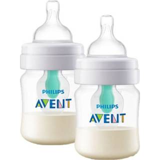 👉 Baby fles transparent meisjes baby's transparant Philips Avent Babyfles antikoliek SCF810/14 incl. AirFree-ventiel, 125ml, 2 stuks,