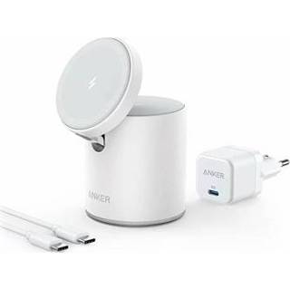 👉 Draadloze oplader wit Anker MagGo 623 2-in-1 iPhone - 7.5W