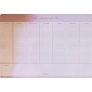 Weekplanner roze HEMA Magnetische A4 8720354405499