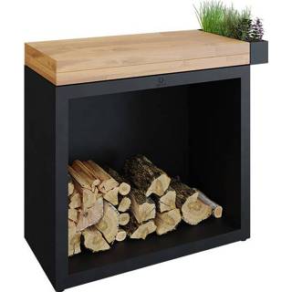 👉 Zwart teak hout OFYR Butcher Block Storage 90 Black 6011426621612